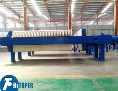 China 50m2 Industrial Filter Press for Oil Slurry Separation with Filter Cloths Volume of 748L for sale