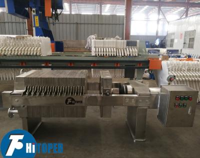 China 450mm plate & Stainless Steel 304 Filter Press for Solid-Liquid Filtration in Beverage Industry for sale