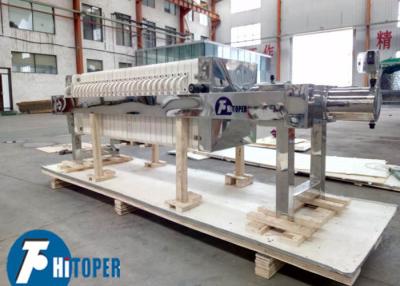 China Stainless Steel Filter Press with 1-10 T/h Reference Flow and 400x400 Plate Size for sale