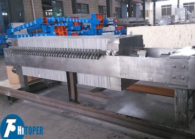 China Stainless Steel Filter Press for Solid Liquid Separation with Intermittent Pressure Filtration Capability for sale