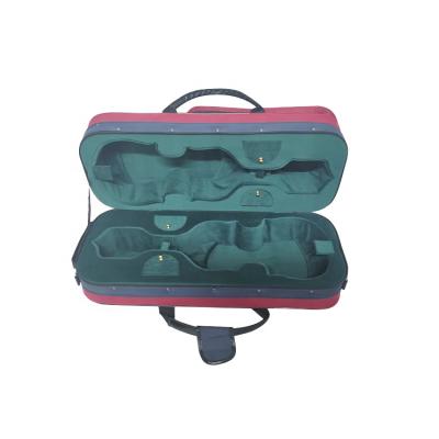 China Wholesale Violin China Factory Price Oxford Cover Advanced Lightweight Oblong Foam Double Violin Case 4/4 G-2020V For Double Violins for sale