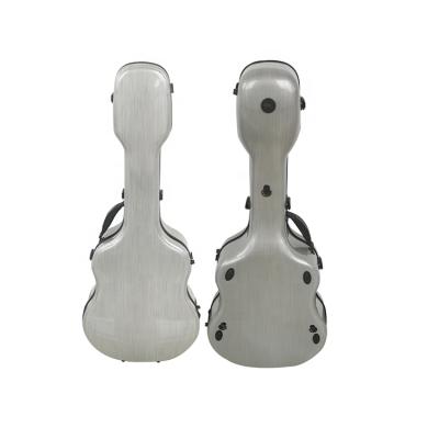 China Advanced Colorful Shaped Classical Acoustic Guitar Fiberglass Guitar Custom High Quality Silver G-5004GF Body Made In China 39