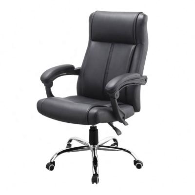 China Modern Design Home Furniture Cheap Upholstered Black Leather Swivel High Back Office PU Color Computer Chairs for sale