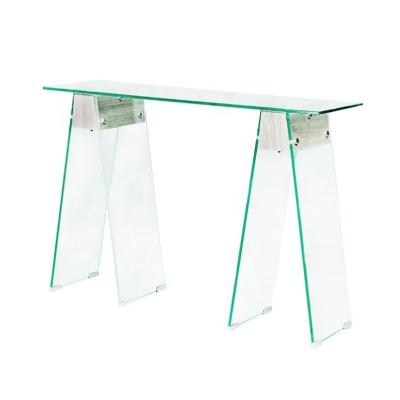 China Environment Friendly Manufacturing Coffee Table Modern Warm Leaning Tempered Glass Luxury Dining Table for sale