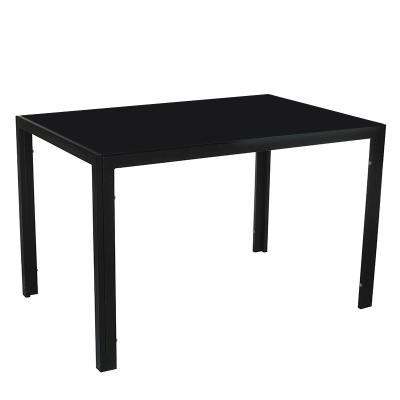 China Modern Design Furniture Home Modern Cheap Price Fast Food Restaurant Dining Table Black Coffee Table Tops Restaurant Use for sale