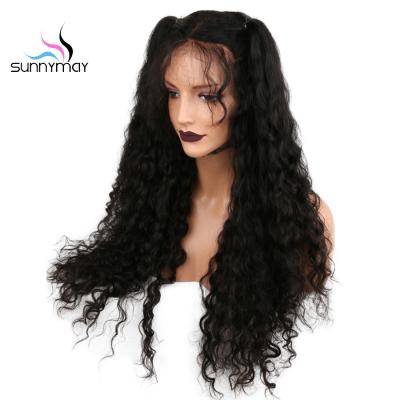 China Water Wave High Grade Glueless Brazilian Virgin Hair Full Lace Wigs Remy Human Hair Curly Wig For Black Women for sale