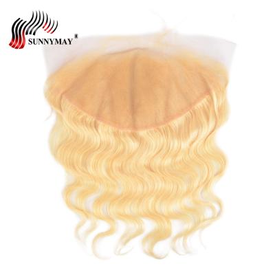 China Preplucked Human Hair #613 Platinum Brazilian Blonde Transparent Lace Headbands 13x6 100% Hair Frontal Hair Pieces for sale