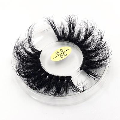 China Sunnymay Thick Thick Dramatic Eyelashes 25mm Long 3D Soft 5D Cruetly Hand Made Freely 25mm 100% Mink Lashes for sale