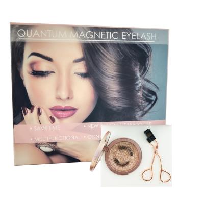 China 2021 New Style Quantum Beauty Eyelash Natural Soft Magnetic False Eyelash Set Charming Magnetic Quantum Magnetic Eyelashes for sale