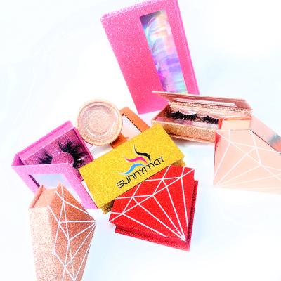 China Sunnymay Recyclable Private Label Lashes Box Eyelash Vendor Customized Boxes Eyelash Packaging Box for sale