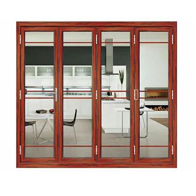 China Heat insulation lowes modern home bifold bifold sliding accordion doors with mosquito screen door magnetic folding mesh for sale