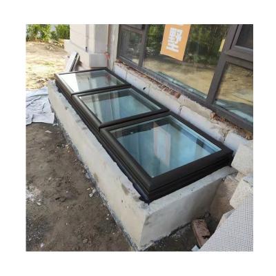 China Good quality factory price fixed aluminum electric skylight top hung roof window skylight roof opening angle 90 degree for sale