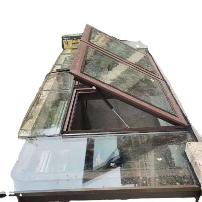 China modern aluminum house skylight price electric roof window for flat roofs aluminum skylight automatic roof glass window for sale