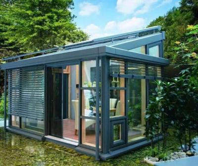 China China Factory Customized Modern Aluminum Solarium Room Outdoor Glass House For Garden for sale