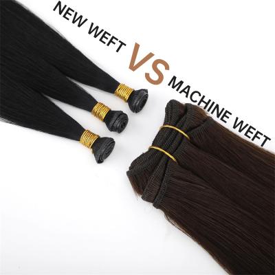 China 2022 New Design Genius Hair Extension Silky Straight Invisible Weft Weft Thin Soft Wave Light New Can Be Cut No Return for sale