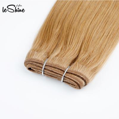 China 100% Natural Wave Virgin Remy Double Weft Hair Extensions Human Hair Wefts Machine Hair Weft Extension for sale