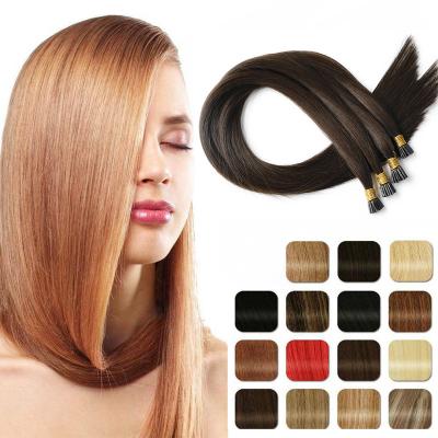 China Wholesale Silky Straight Russian Remy Wave LeShine Hair I Tip Raw Virgin Hair Extension, Flat Keratin u Tip Hair Extensions i for sale