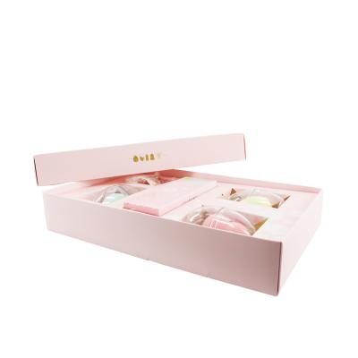 China Handmade Hot Selling Pearl Pink Fancy Box Eyelash Packaging Cosmetic Box With Lid for sale