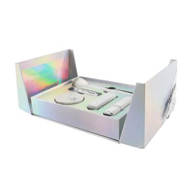 China New Design Two Recyclable Luxury Flaps Cardboard Gift Box Cosmetic Makeup Packaging Box for sale