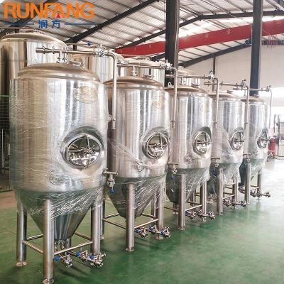 China Restaurant 5BBL 10BBL 15BBL 20BBL Conical Beer Fermenter Fermenting Unitank Fermentation Equipment Turnkey Project For Sale for sale