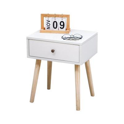 China Customized Durable Wooden Bedroom Furniture Nightstand Bedside Table Solid Side Tables For Bedroom for sale