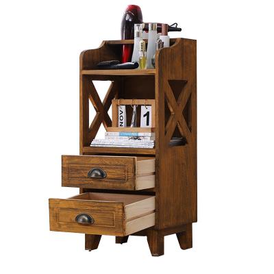 China Small Eco - Friendly Wooden Storage /handmade Hairdressing Cabinet Barber Shop Furniture for sale