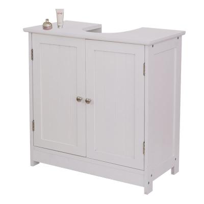 China Modern Hot Selling Wooden Bathroom Cabinets With Two Doors Modern Bathroom Sink Storage Cabinet Basin Cabinet for sale