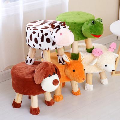 China Wooden Stool High Quality Modern Style Shaped Stool Animal Children Storage for sale