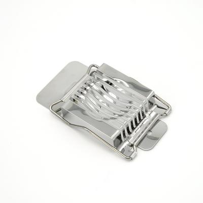 China Viable Wholesale Kitchen Tool Egg Slicer Stainless Steel Egg Cutter For Boil Eggs for sale