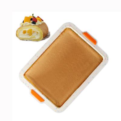 China Viable Heat Resistant 3d Decorating Tool Non Stick Square Mold Silicone Cake Baking Mold for sale