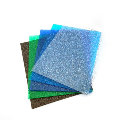 China Modern Transparent Colored Plastic Sun Polycarbonate Sheets Embossed PC Sheets for sale