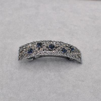 China Wholesale Retro Hairpin Crystal Blue Gray Style Wedding Decoration RedWillow Rhinestone Bridal Accessories For Women Hair Accessories for sale