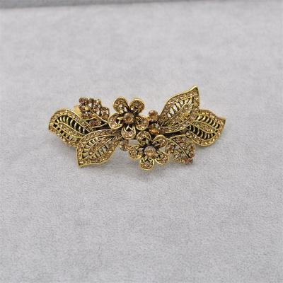 China Crystal Rhinestones Hairpin Ponytail Holders Decoration RedWillow Women Hair Barrettes Hair Accessories For Ladies for sale