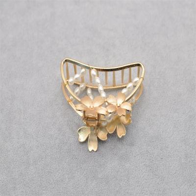 China RedWillow style female hair ornament double metal single hairpin retro decoration back temperament Main Shark HairGrasp for sale