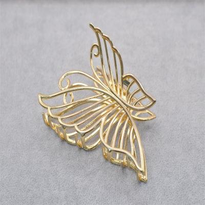 China Hot Selling RedWillow Women Butterfly Hair Clips Claw Decoration Fashionable Summer Hair Accessories Metal Cute New Design for sale