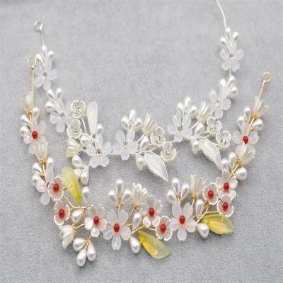 China Wholesale Acrylic Decoration RedWillow Flower Hair Accessories Wedding Accessories Girl Bride Bridesmaid Essential for sale