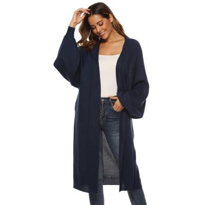 China Anti-wrinkle women's style sweater oversized warm batwing wing sheath long loose coat knitted cardigan sweater for woman for sale