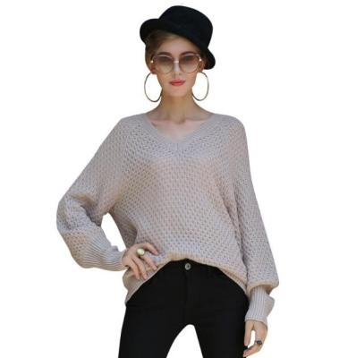 China Anti-wrinkle design high quality new computer knitted 100%acrylic girl's v-neck ladies fancy sweater for sale