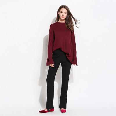 China Anti-wrinkle OEM/ODM computer knitted best new style 7GG o-neck soft design ladies sweater pullover latest for sale