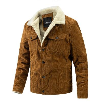 China Wholesale New Viable Winter Men Plus Warm Casual Trend Men's Jacket Fleece Jacket Fashion Corduroy Outerwear for sale