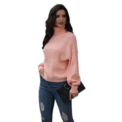 China 2021 QUICK DRY Women's Sweater Knitted Pullover Hollow Neck Navel Top Loose Women Tracksuit for sale