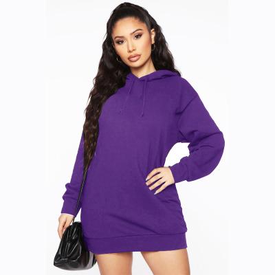 China Wholesale Viable Plus Size Women's Sweater Hoodie Solid Color Velvet Fashion Mid Length Top for sale