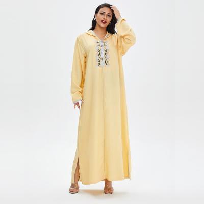 China Sustainable Muslim Dress Women's Middle East Muslim Skirt Embroidered Maxi Dress for sale