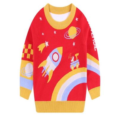 China Wholesale Anti Shrink Fashion Clothes Kids Baby Sweaters Rainbow Knitted Pullover Winter Autumn Cartoon Boys Girls Animal Sweater for sale