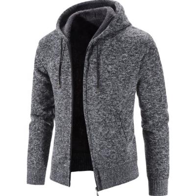 China Spring Autumn Custom Anti-wrinkle 2022 plus size knitted full zip up cardigan sweater men's zipper cardigan sweater men for sale