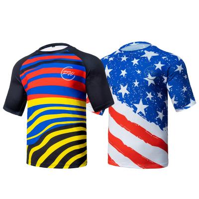 China 2022 New Fashion Men Breathable Short Sleeve MTB Jersey OEM ODM Best Service Motorcycle Dirt Bike Clothing for sale