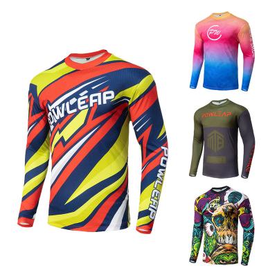 China Low Moq Breathable High Quality Sublimation Loose Fit Downhill Long Sleeve MTB Clothing Mountain Bike Tank Tops for sale