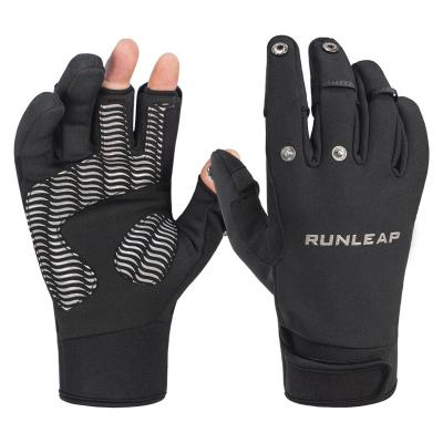 China Fashionable Design Well Water Waterproof Comfortable Kayaking Boating Gloves Ski Gloves Open Finger Tips for sale