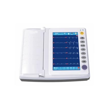 China 12 Channel Plastic Digital Portable ECG Machine for sale