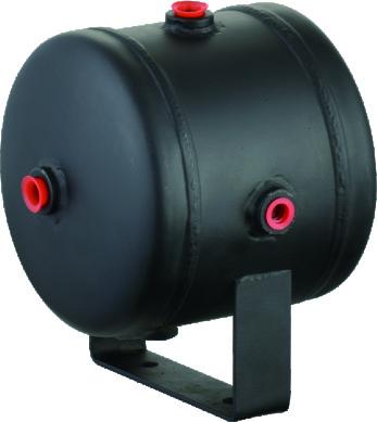 China Black Steel Horizontal Air Comressor Tank For Air Horn Tires , 0.5 Gallon air tank for sale